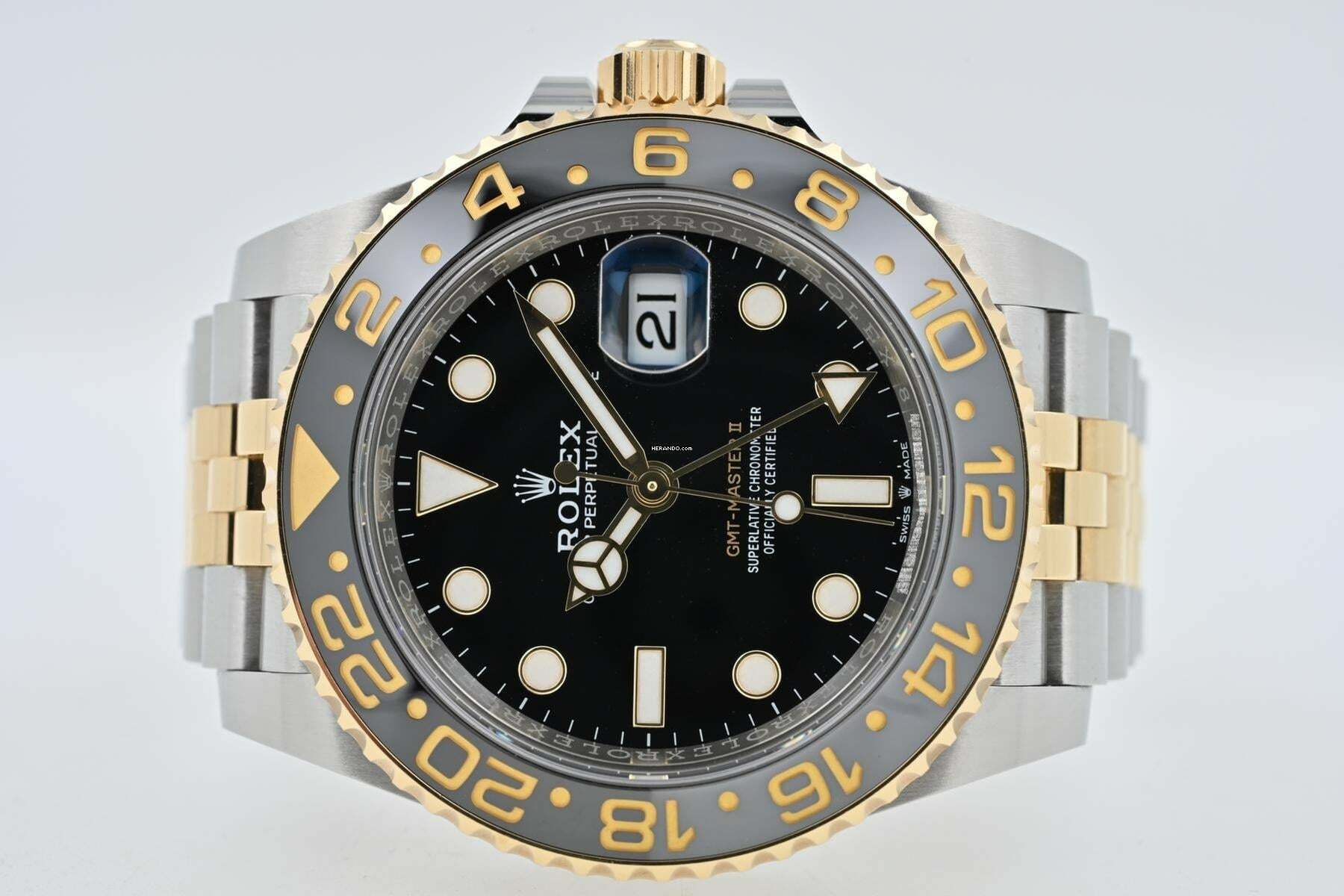  Rolex GMT-Master II 126713GRNR Steel Gold Grey Black 