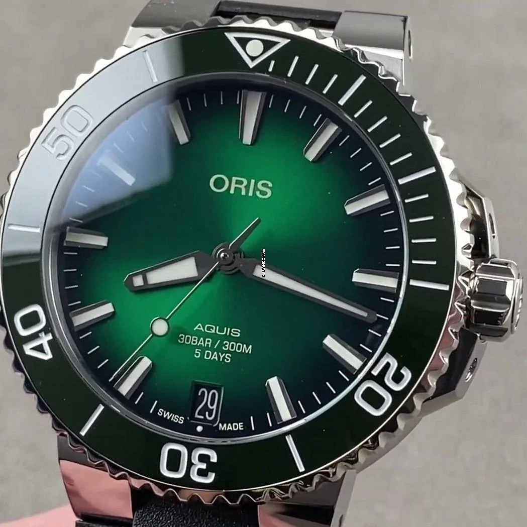  Oris Aquis Date 7769 4157-07 4 22 74fc 01 400 Aquis Date Calibre NEW FULL SET 