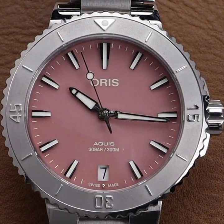  Oris Aquis Date 7770 4158-07 8 18 05p 01 733 Aquis Date NEW FULL SET 