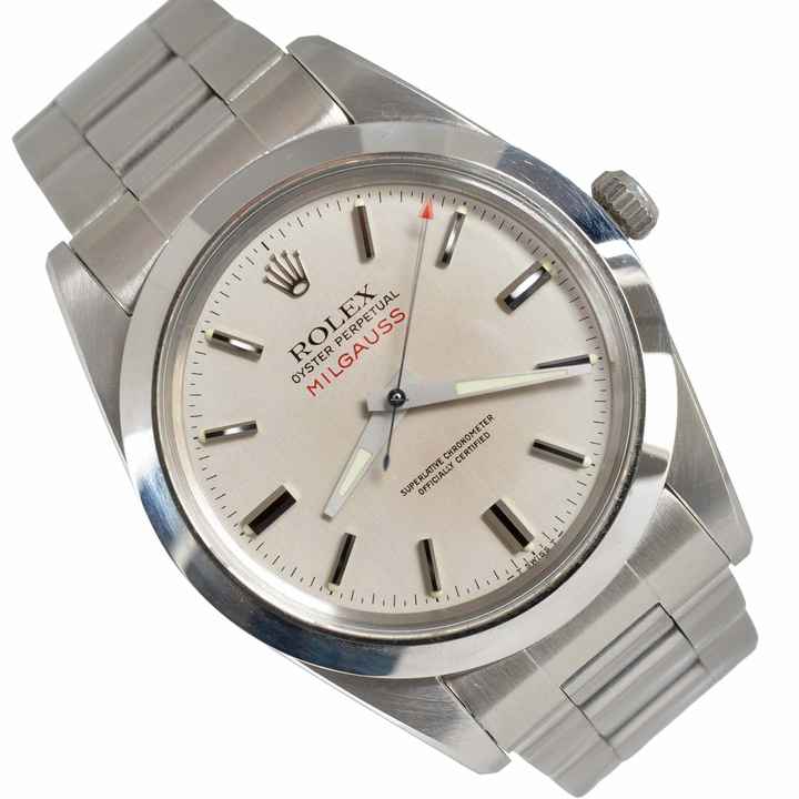  Rolex Milgauss 1019 Silver tritium dial 1979 Full Set TOP Condition 