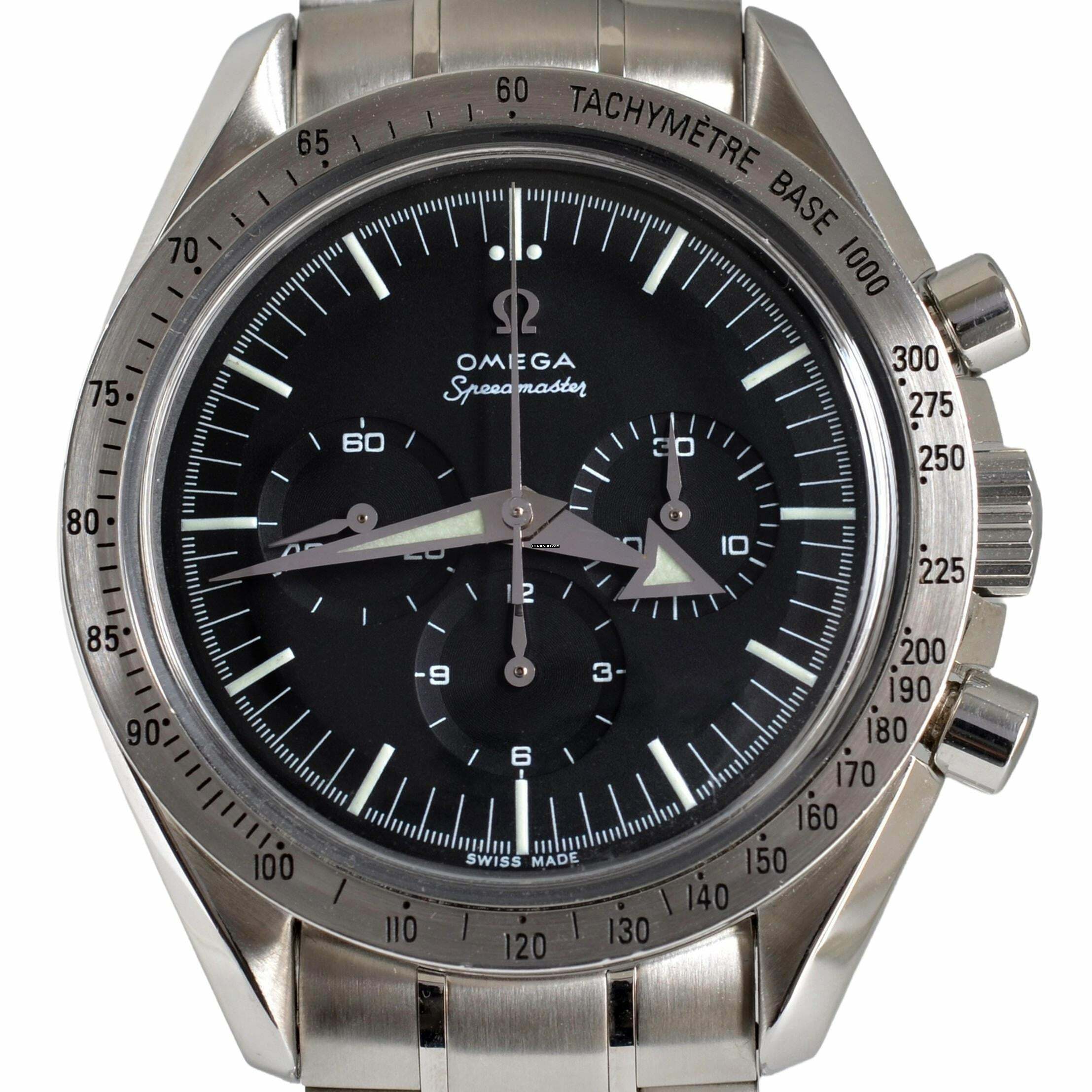  Omega Speedmaster Broad Arrow 1957 Re-Edition Broad Arrow 3594.50.00 black dial 2003 