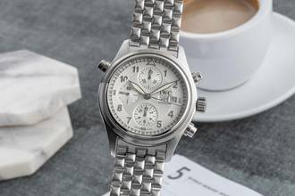 Thumbnail von IWC Fliegeruhr Doppelchronograph Flieger Doppelchronograph Edelstahl Automatik Rattrapante Ref. IW371301 Box