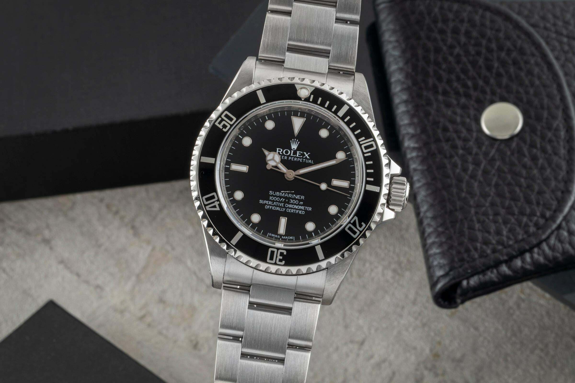  Rolex Submariner (No Date) Oyster Edelstahl Automatik Herrenuhr Ref. 14060M Box 