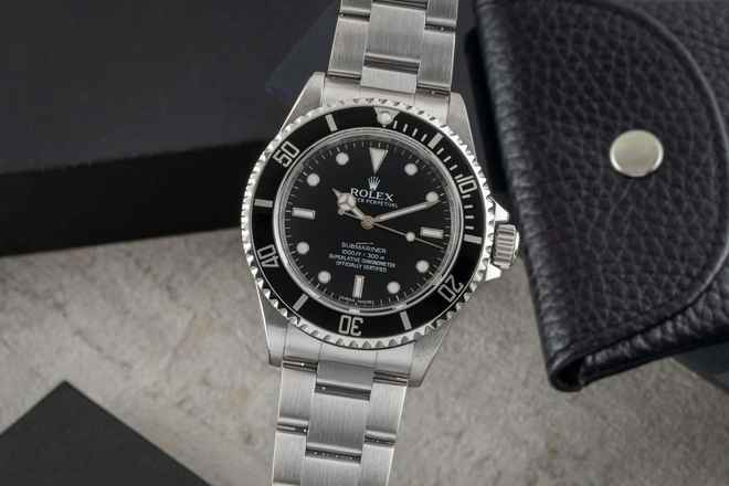  Rolex Submariner (No Date) Oyster Edelstahl Automatik Herrenuhr Ref. 14060M Box 