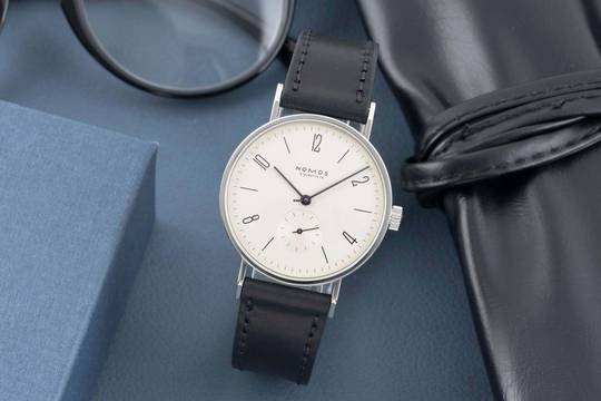  NOMOS Tangente Stahl Handaufzug Ref. 101 Box und Papiere 1993 