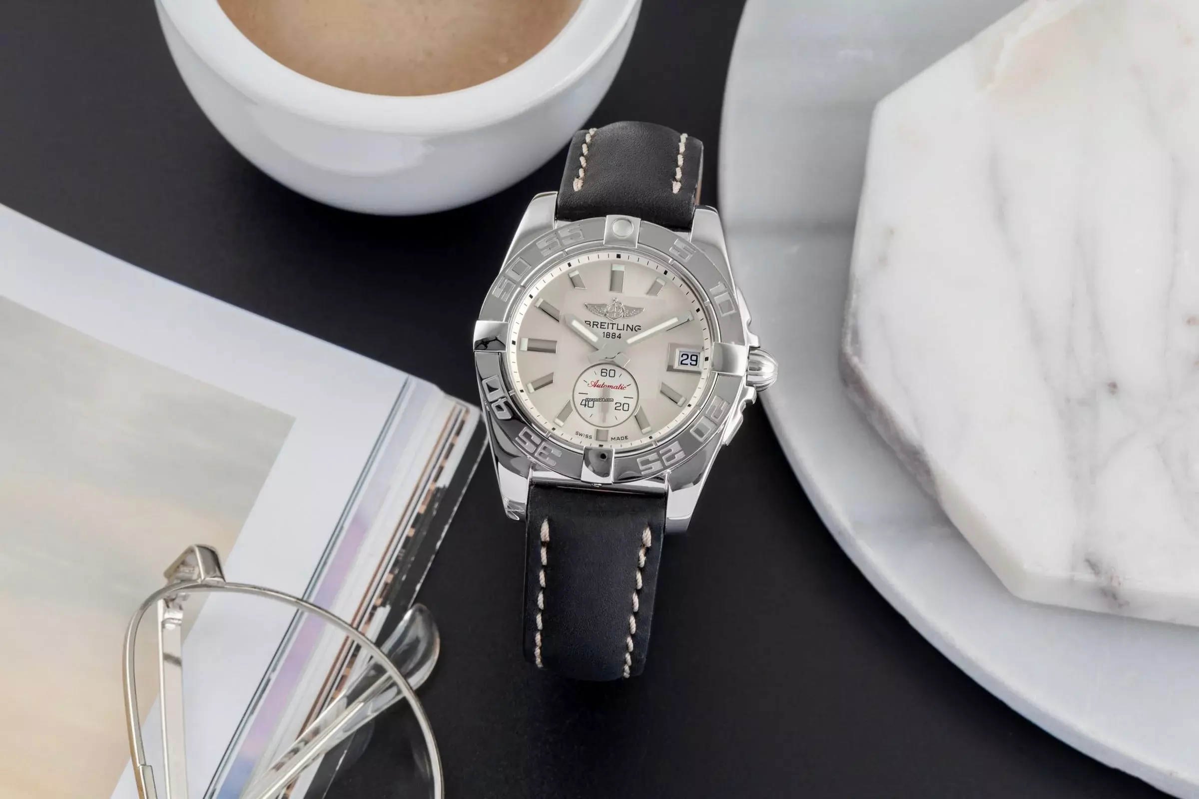  Breitling Galactic 36 Edelstahl Automatik Herrenuhr Ref. A37330 Klassiker 