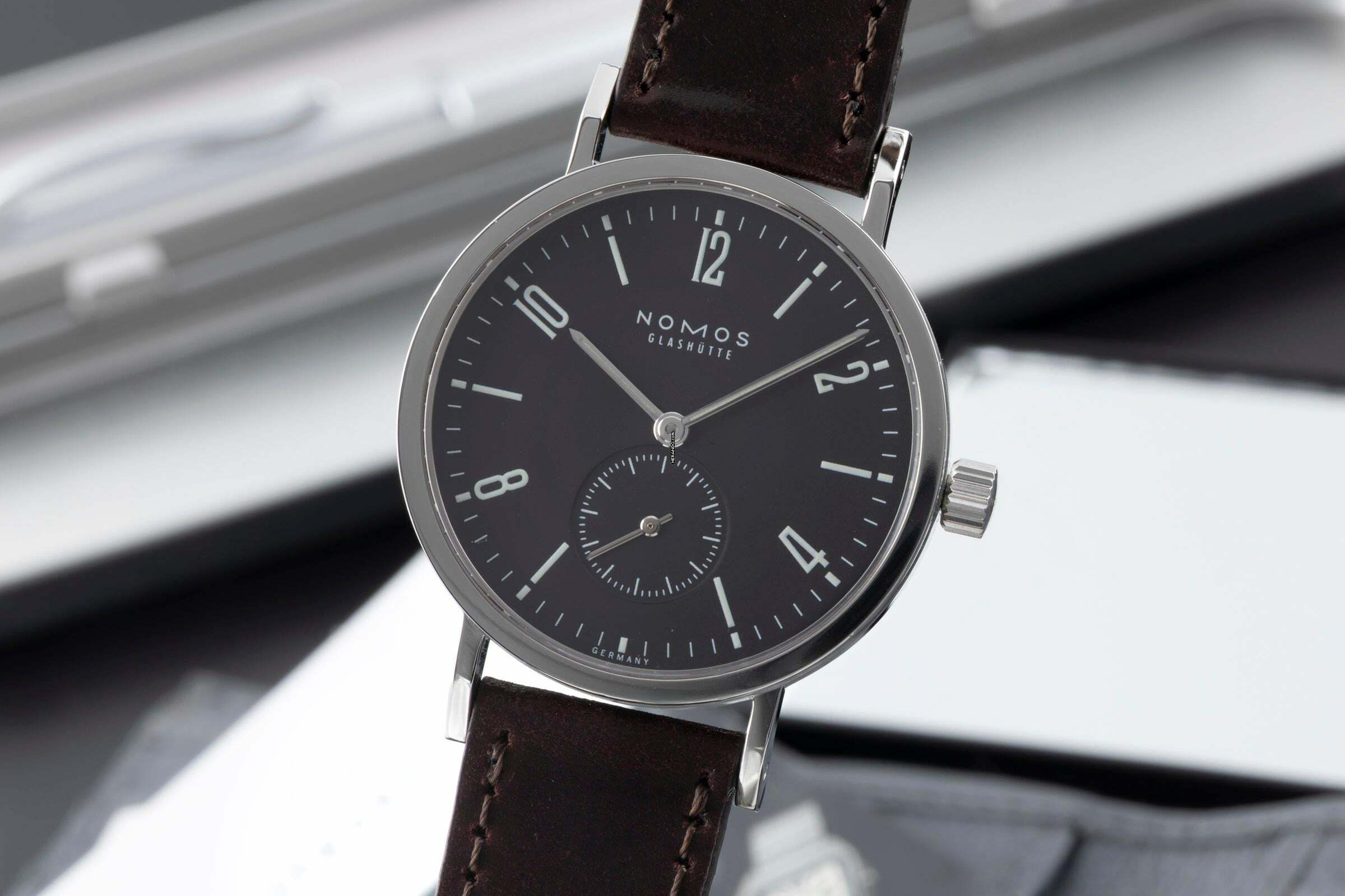  NOMOS Tangente Sport Glühwürmchen - Wempe 100 Limited Box und Papiere 