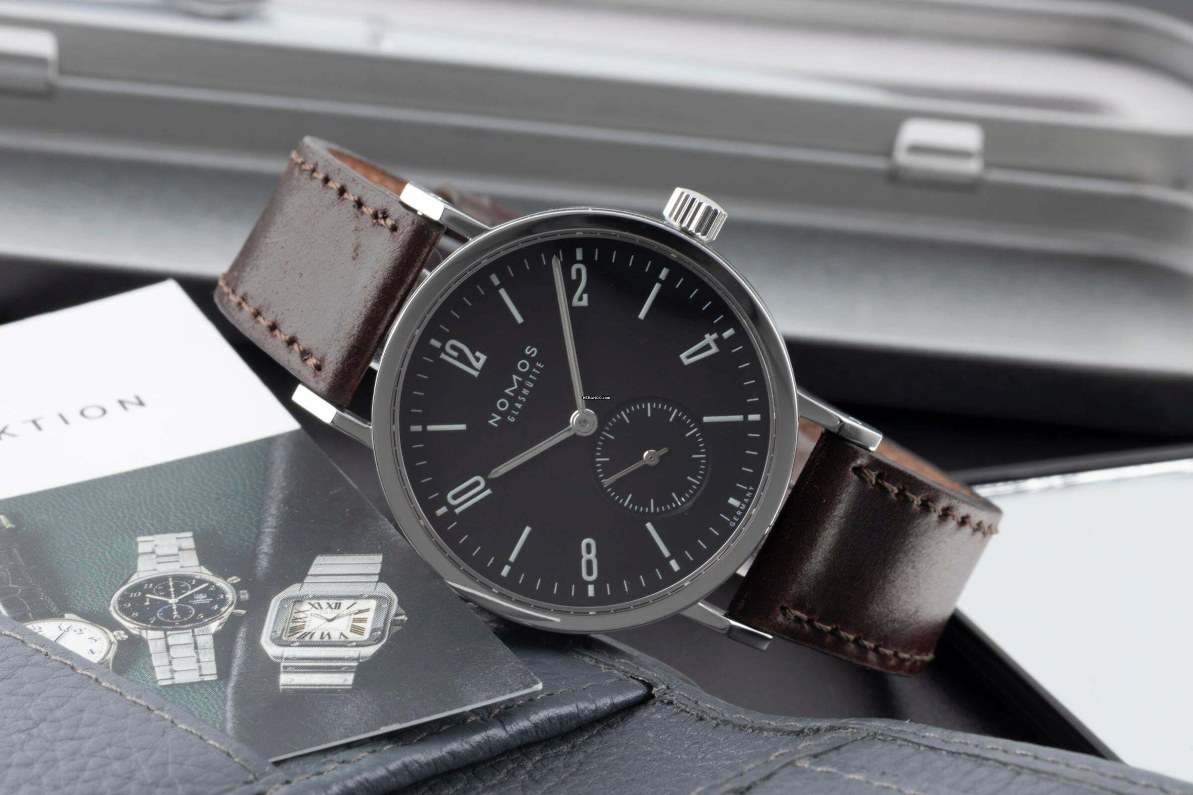 Thumbnail von NOMOS Tangente Sport Glühwürmchen - Wempe 100 Limited Box und Papiere