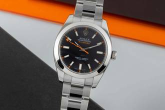 Thumbnail von Rolex Milgauss Black Dial Stahl Automatik Ref. 116400 V-Serie B&P 2009 LC 100