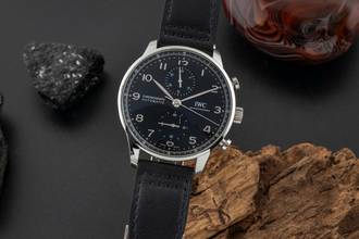 Thumbnail von IWC Portugieser Chronograph Automatik Stahl Ref. IW371609 B&P 2020