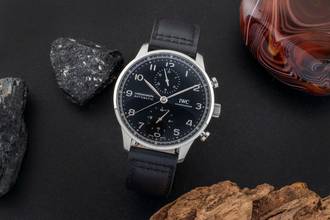 Thumbnail von IWC Portugieser Chronograph Automatik Stahl Ref. IW371609 B&P 2020