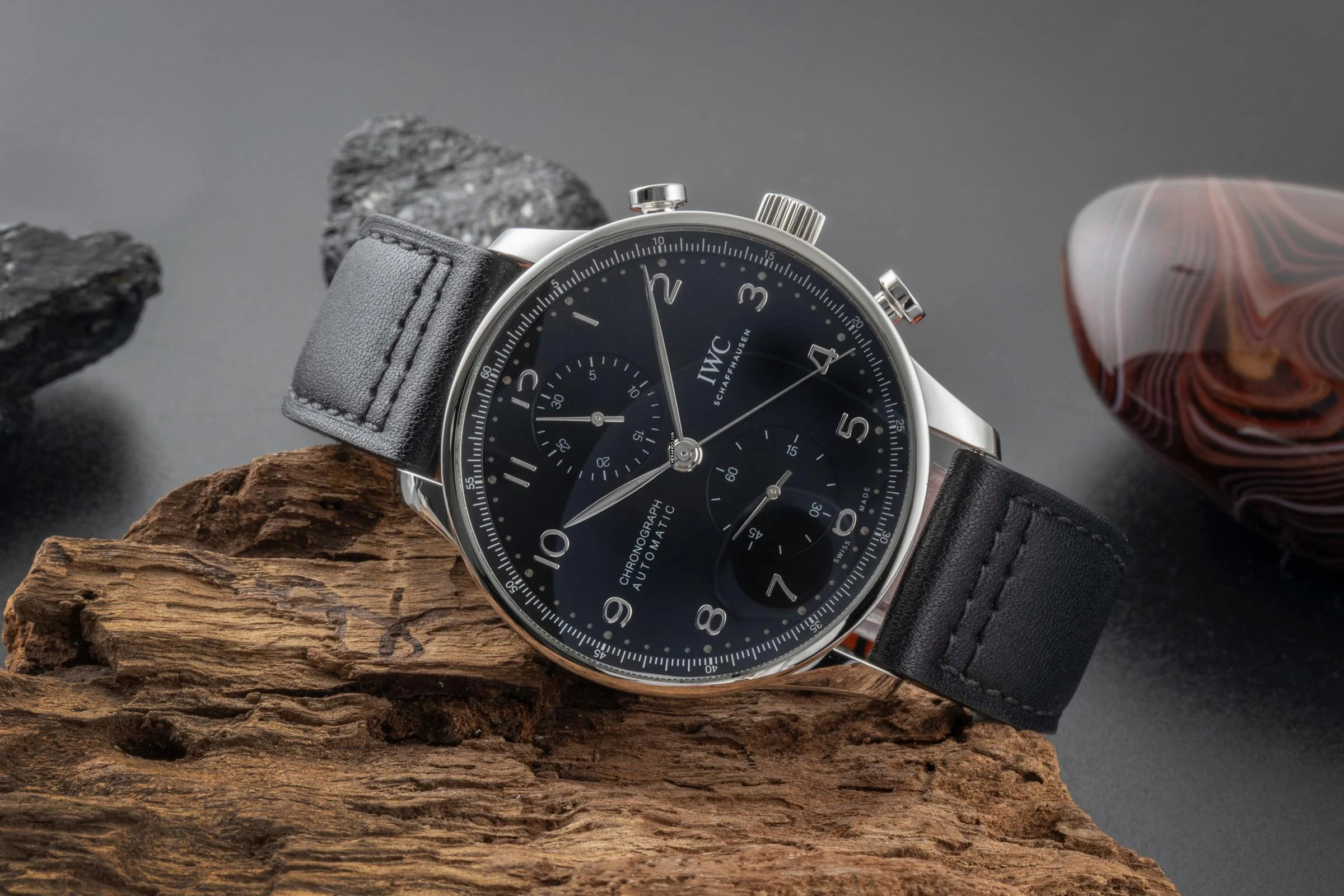 Thumbnail von IWC Portugieser Chronograph Automatik Stahl Ref. IW371609 B&P 2020