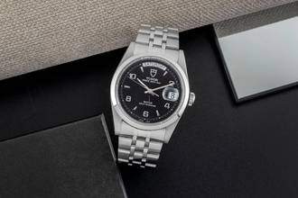 Thumbnail von Tudor Prince Date Day Black Dial Edelstahl Automatik Ref. 76200 Papiere