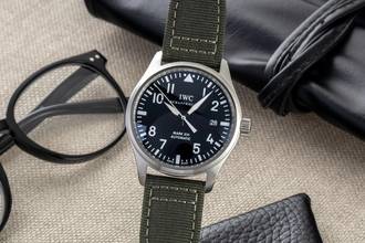 Thumbnail von IWC Fliegeruhr Mark Schaffhausen Mark XVI Fliegeruhr Automatik Stahl Ref. IW325501 Papiere 2009