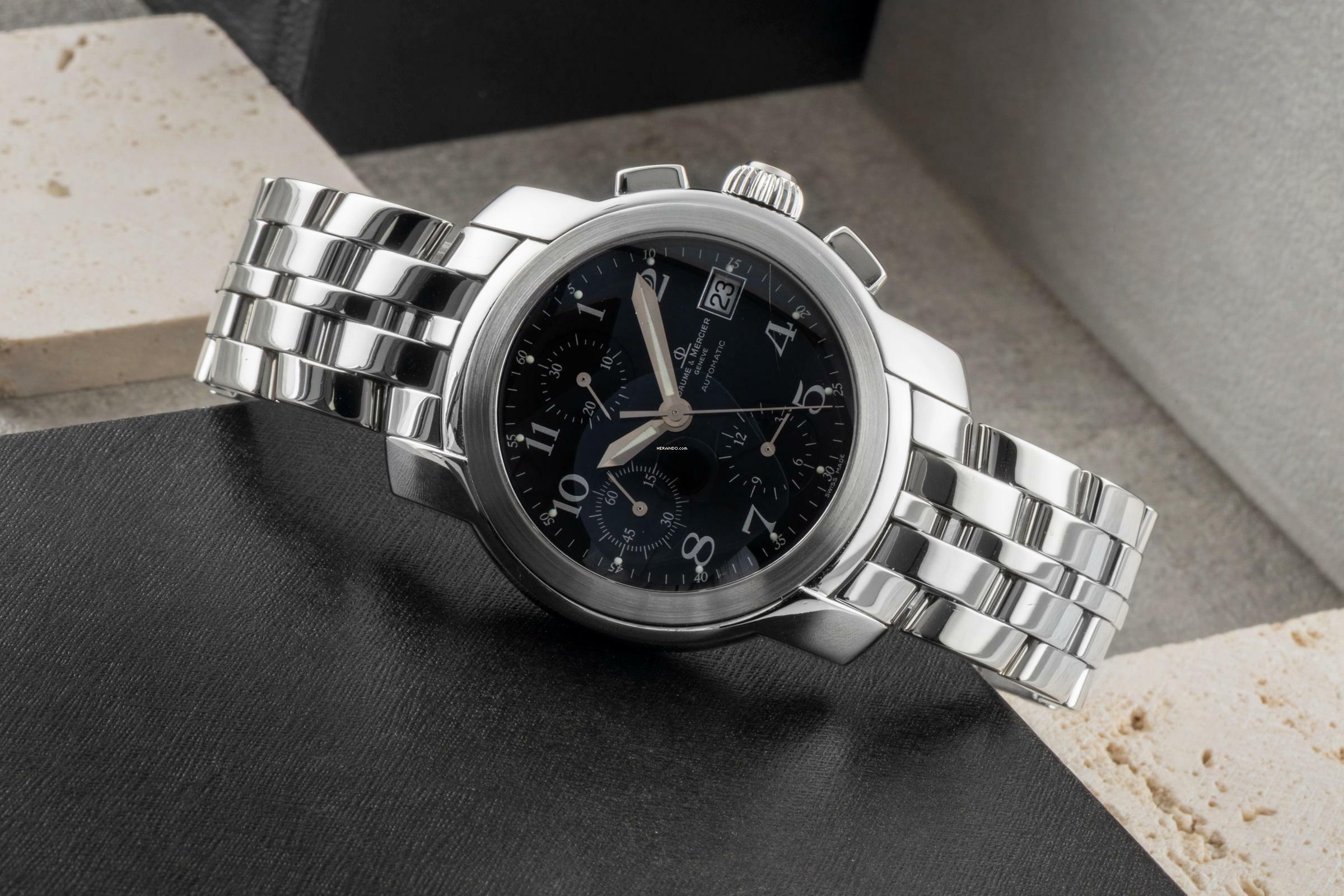 Thumbnail von Baume & Mercier Capeland Chronograph Edelstahl Ref. MV045216 B&P