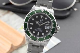 Thumbnail von Rolex Submariner Date Kermit Automatik Herrenuhr Swiss Made Dial Ref. 16610LV