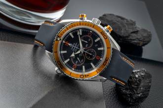 Thumbnail von Omega Seamaster Planet Ocean Chronograph Stahl Automatik Ref. 2218.50