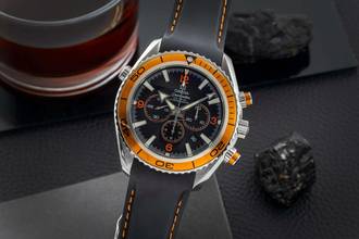 Thumbnail von Omega Seamaster Planet Ocean Chronograph Stahl Automatik Ref. 2218.50