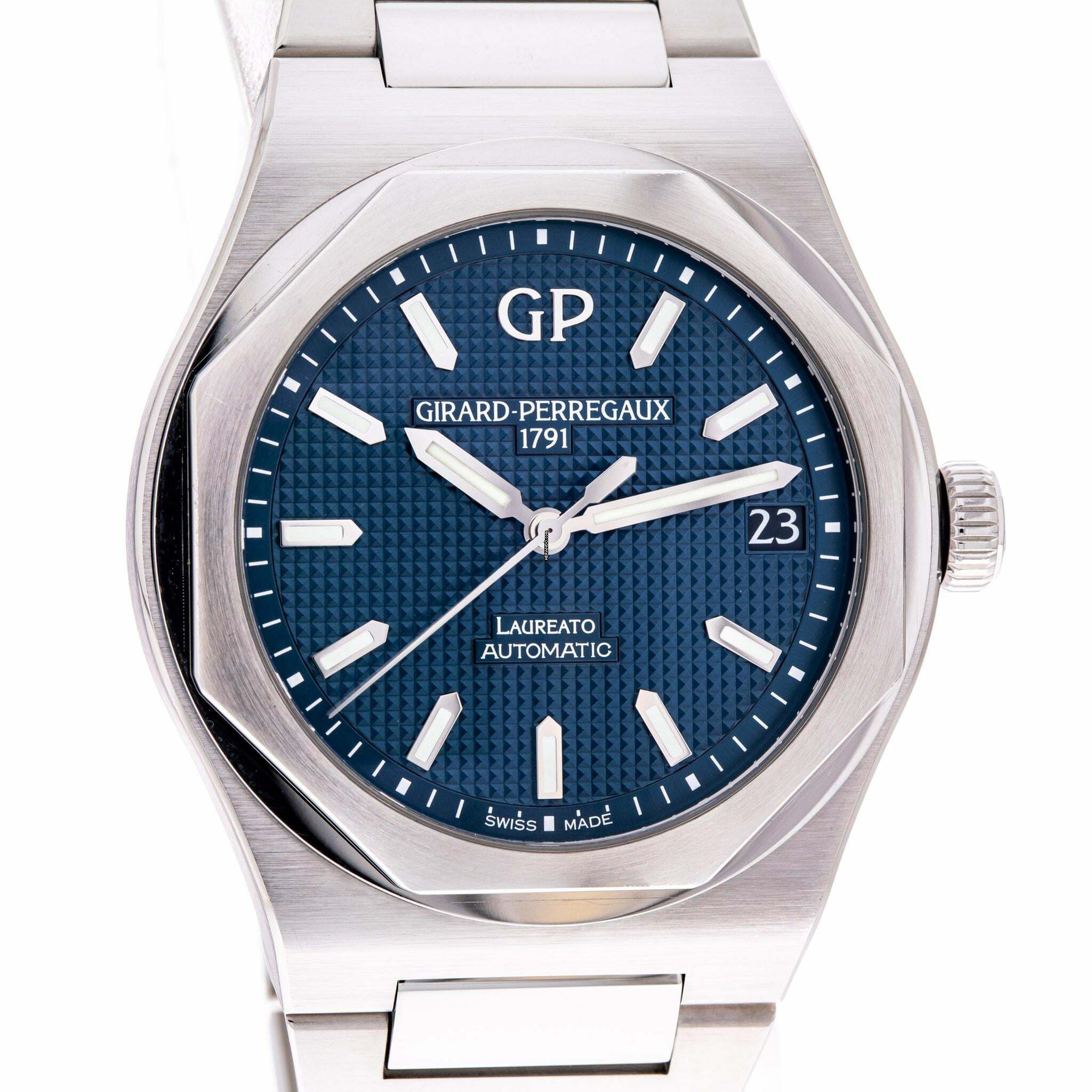 Thumbnail von Girard Perregaux Laureato 42mm Blue – 81010-11-431-11A – like NEW – 08/2022 Full Set