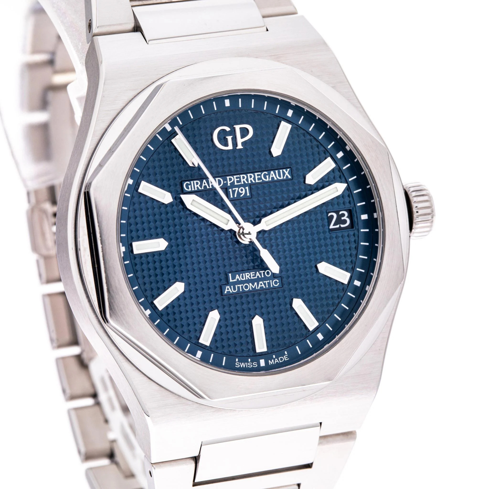 Thumbnail von Girard Perregaux Laureato 42mm Blue – 81010-11-431-11A – like NEW – 08/2022 Full Set