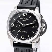 Thumbnail von Panerai Luminor 1950 3 Days GMT Automatic 44 – PAM 00329– like NEW – 12/2011 Full Set