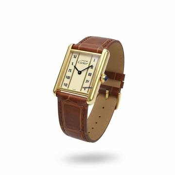Cartier Tank Vermeil Must Vermeil Full Set