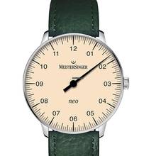 Thumbnail von Meistersinger NEO Einzeiger Automatikuhr NES903 mit Lederband Tannengrün