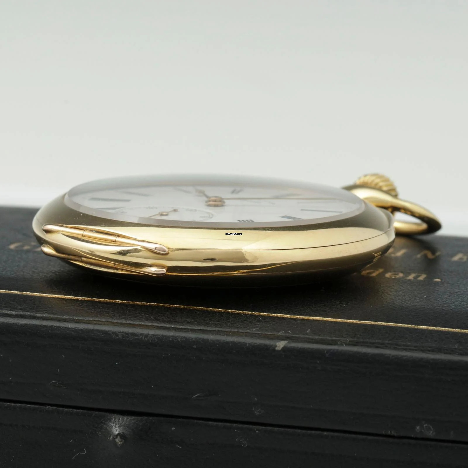 Thumbnail von A. Lange & Söhne Qualität 1A 18k Gold Taschenuhr Retailed by F. Krüssmann y Cia. Rio de Janeiro 1906 Hergestellt für den Südamerikanischen Markt