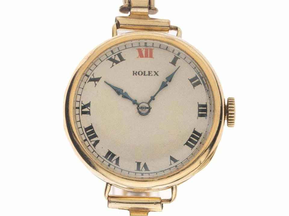  Rolex Art Deco Stretch 1927 original Box sehr gut Vintage Art Deco Stretch 9kt Gelbgold 21g 