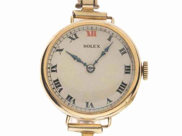  Rolex Art Deco Stretch 1927 original Box sehr gut Vintage Art Deco Stretch 9kt Gelbgold 21g 