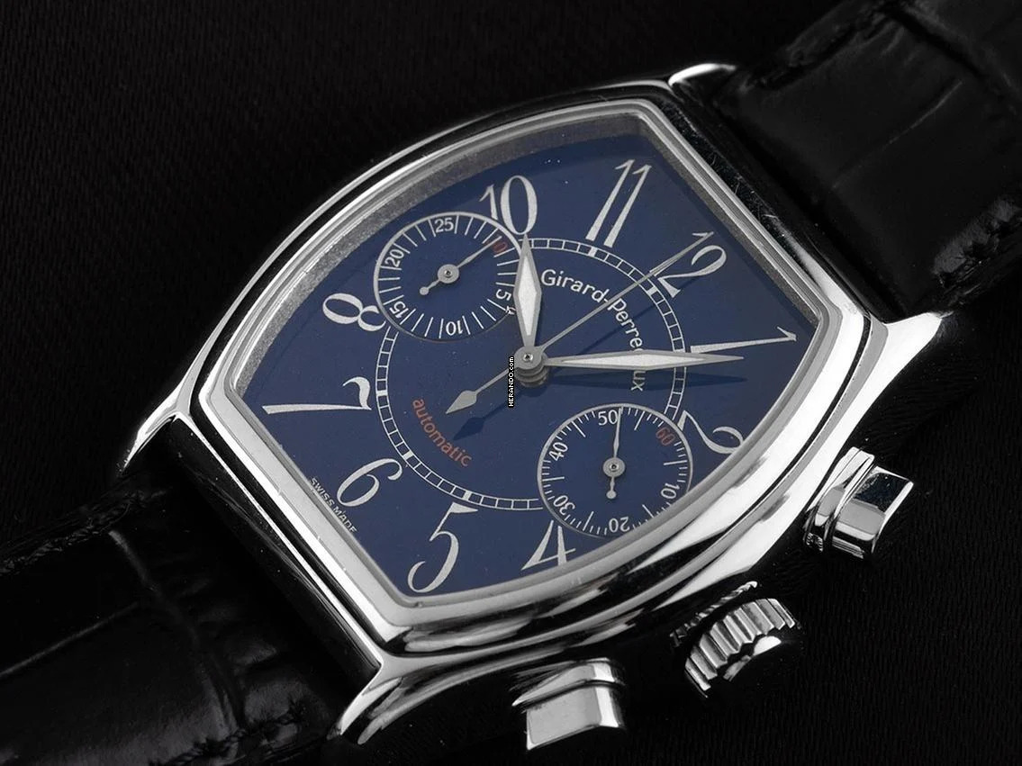 Thumbnail von Girard Perregaux Richeville Ref.2750 1996 Box&Beschreibung sehr gut Vintage Richeville Automatik Chronograph