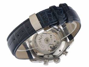 Thumbnail von Union Glashütte Belisar Chronograph Ref.D009425A 2021 Full Set wie Neu Vintage Belisar Chronograph Vollkalender Mondphase Krokoleder Faltschließe