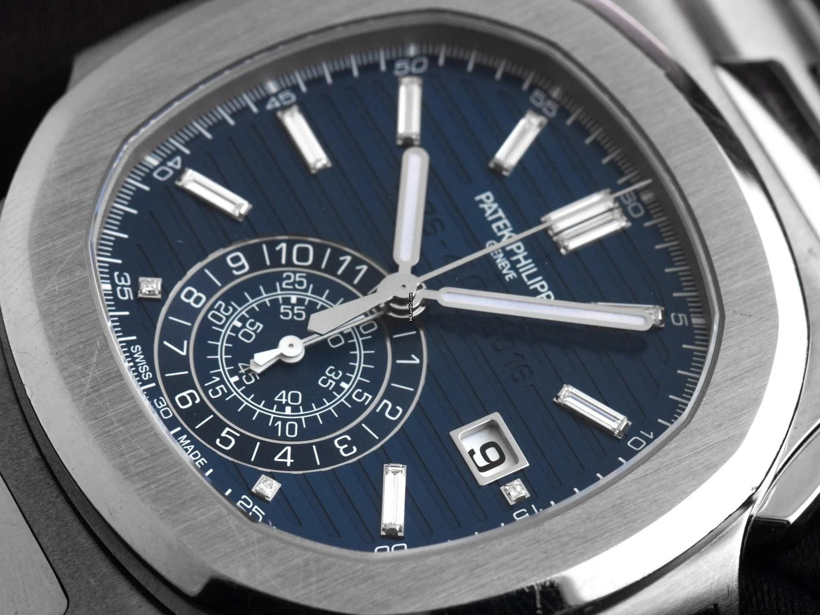 Thumbnail von Patek Philippe Nautilus 40th Anniversary Ref.5976/1G-001 2017 Full Set Original unpoliert Nautilus 40th Anniversary Diamanten 18kt Weißgold 303g