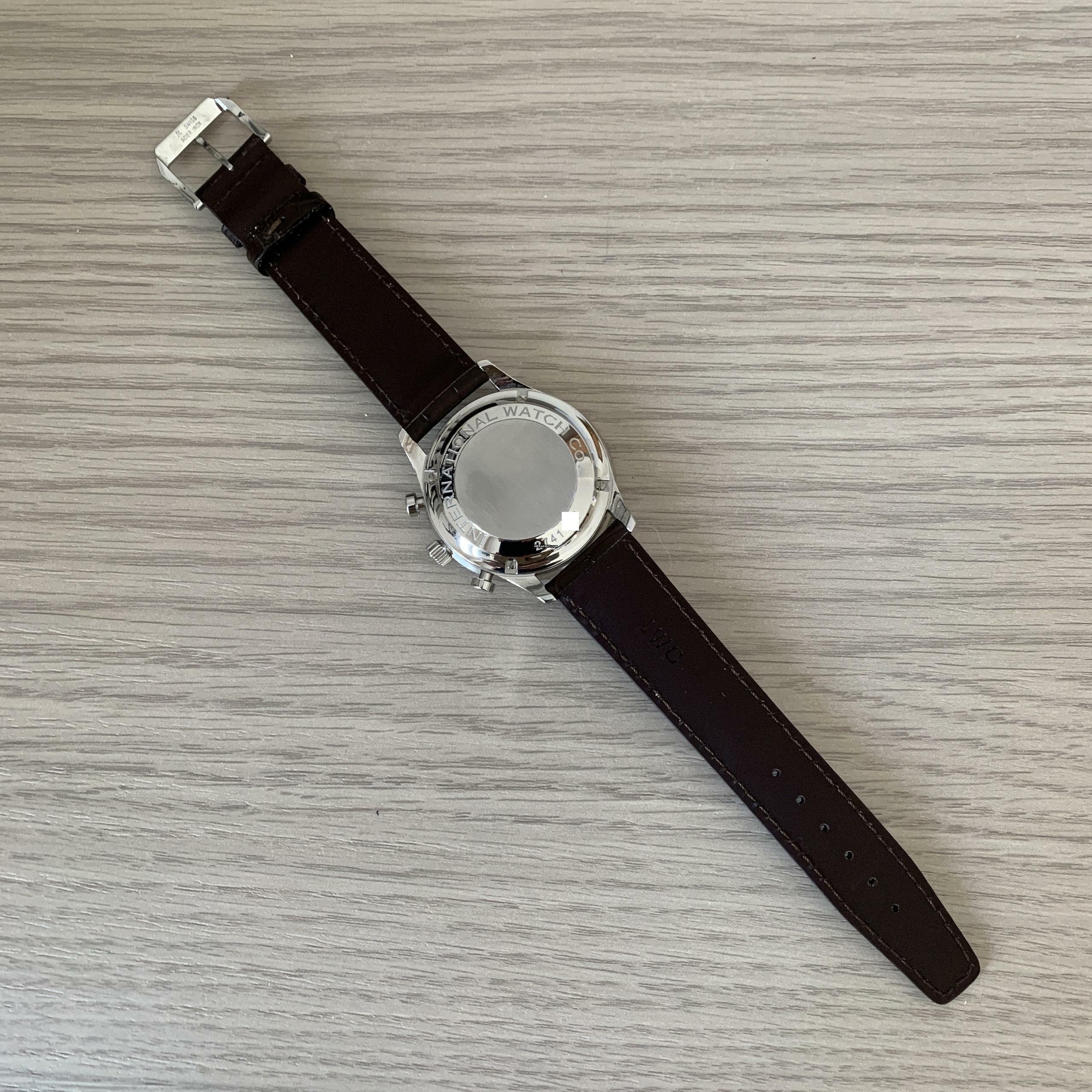 Thumbnail von IWC Portugieser Chronograph Portuguese IW3714 Chronograph silver dial 2008 Full Set