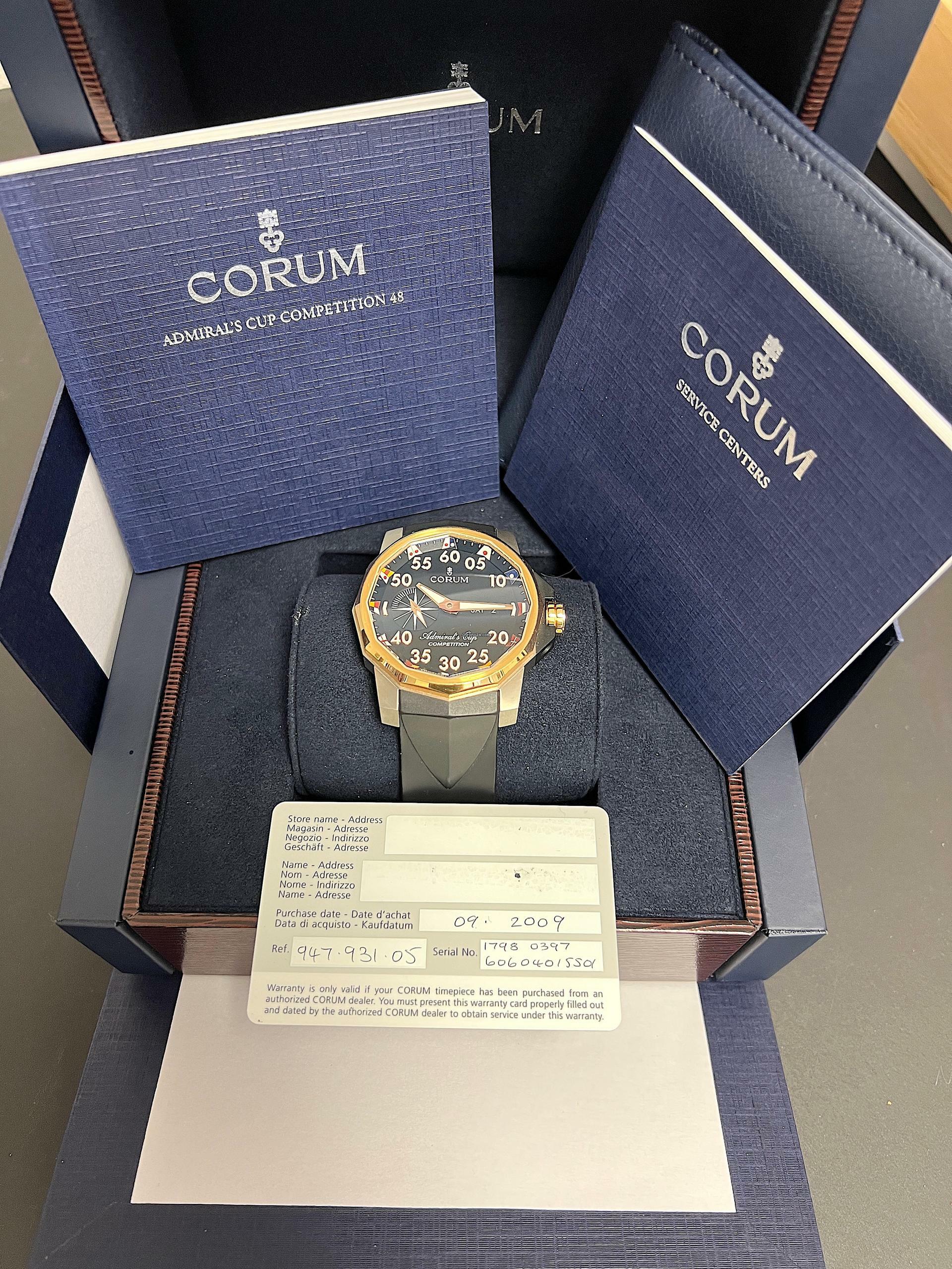 Corum Admiral's Cup Competition 48 Full set