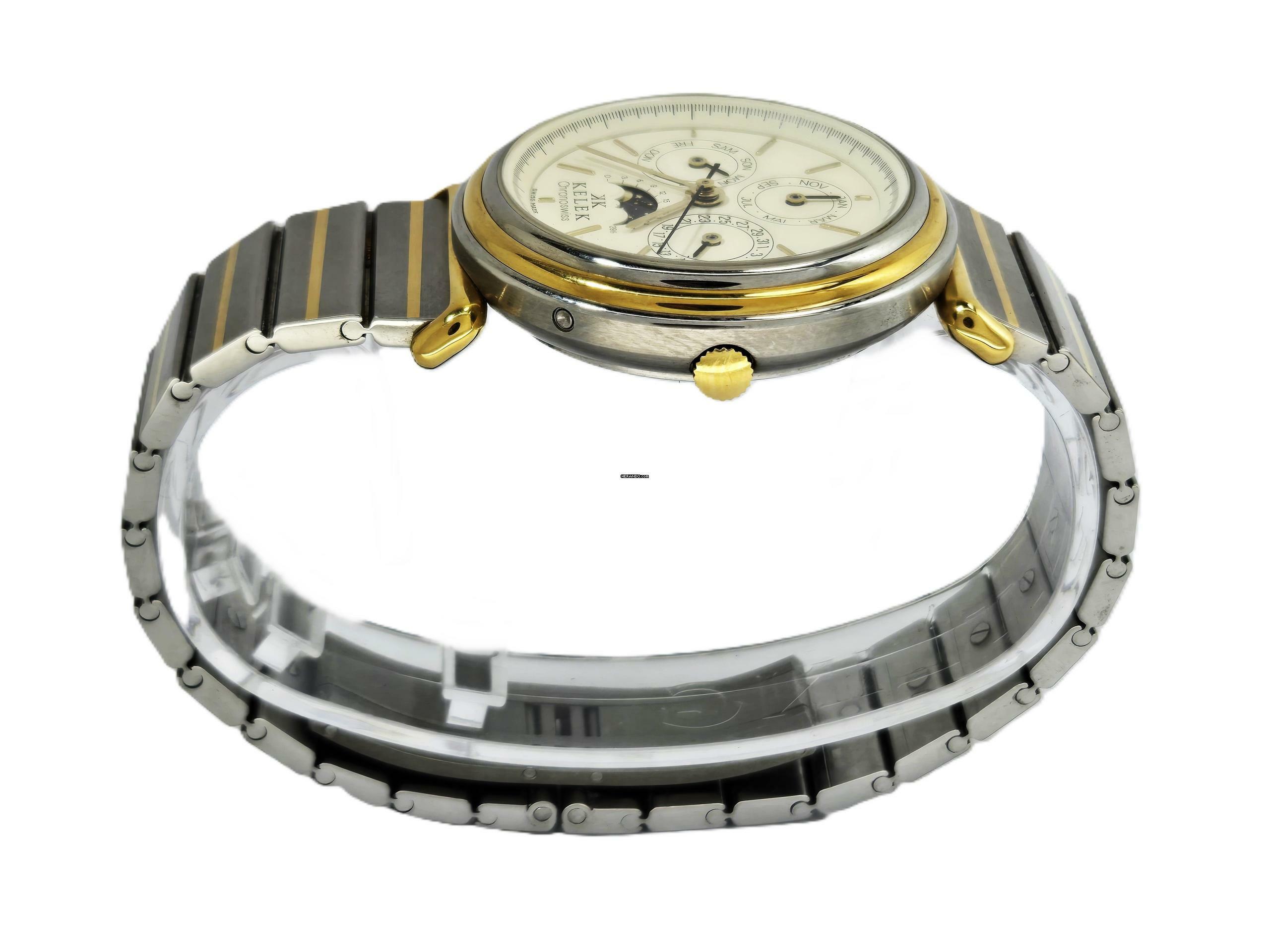 Thumbnail von Chronoswiss Kelek 5287-4-A-S2 rare Triple Date Moonphase Stahl / Gold