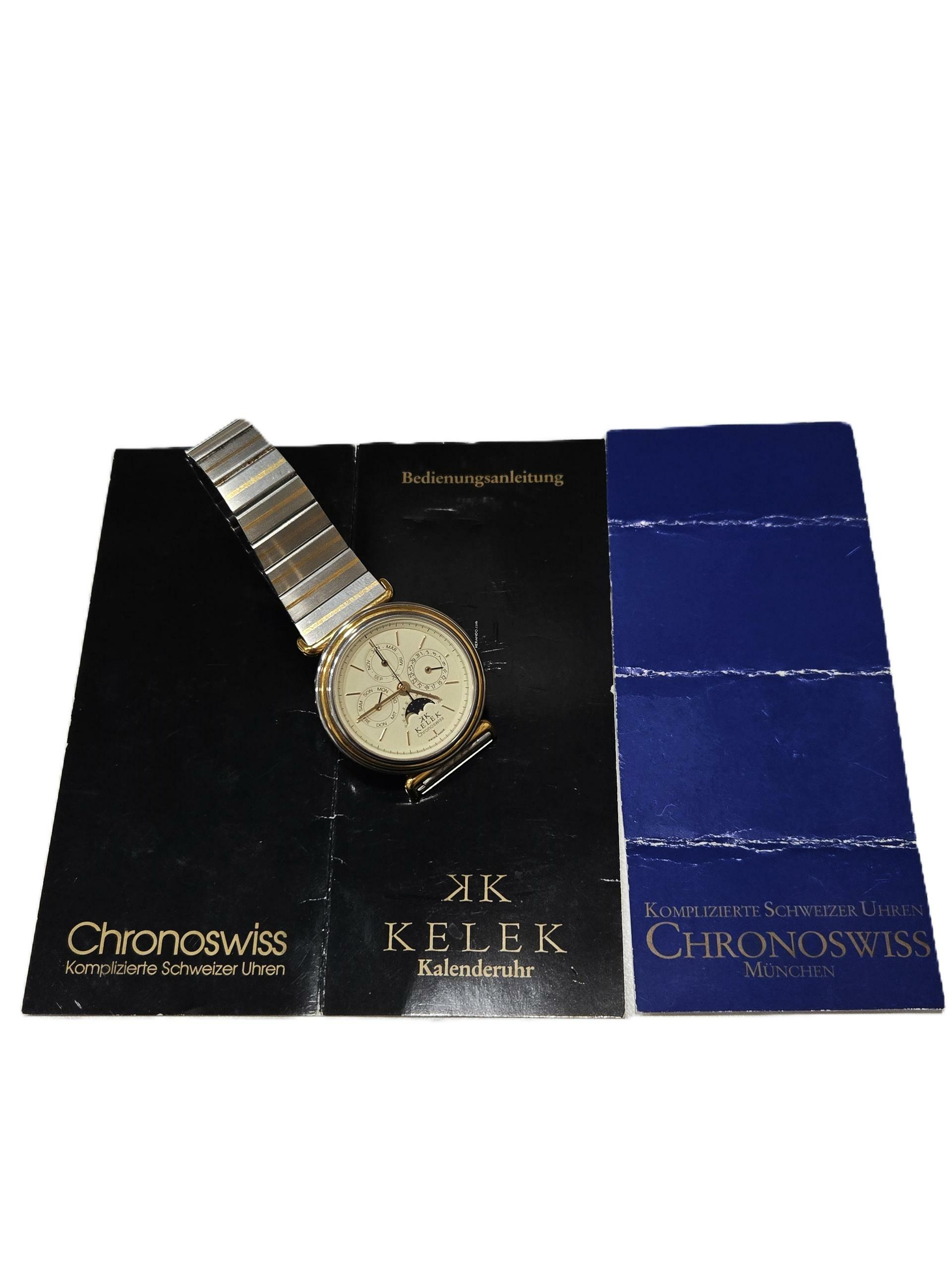 Thumbnail von Chronoswiss Kelek 5287-4-A-S2 rare Triple Date Moonphase Stahl / Gold