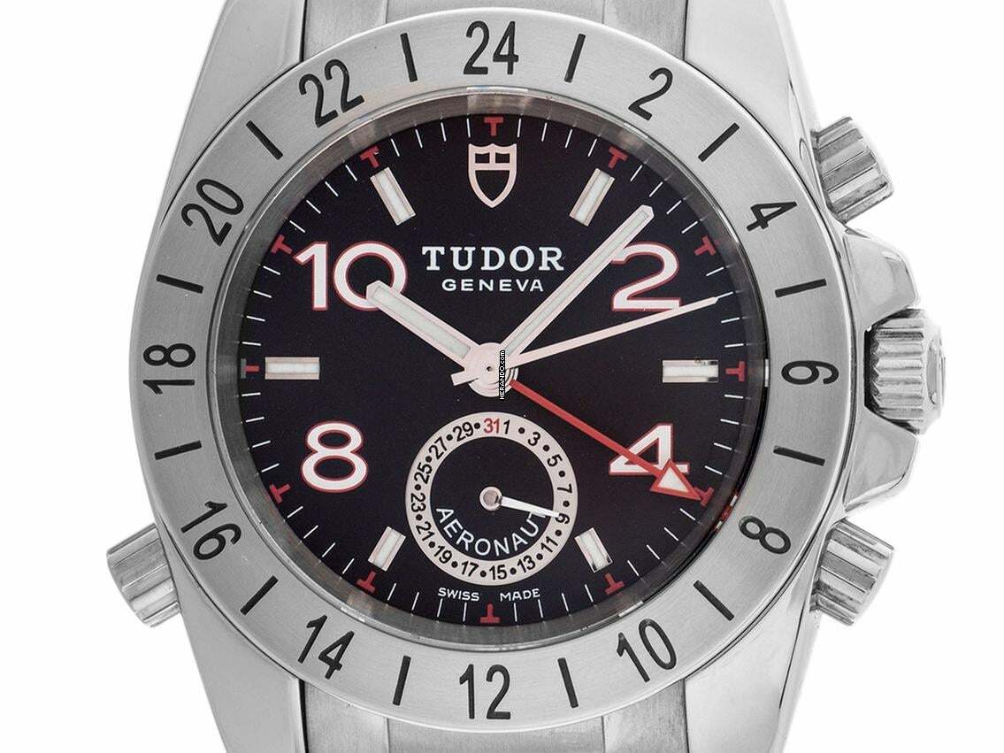  Tudor Sport Aeronaut GMT Ref.20200 2008 Full Set wie Neu Vintage Aeronaut GMT 