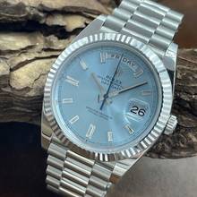 Thumbnail von Rolex Day-Date 40 Platin - ICE Blue Diamant - FULLSET 2025 Ref. 228236