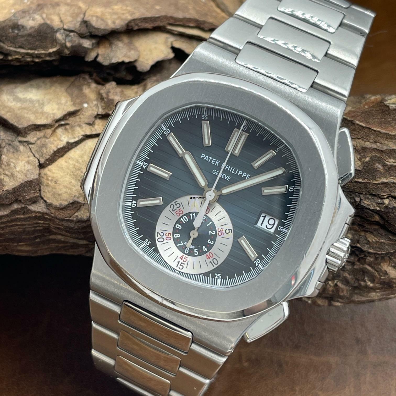 Thumbnail von Patek Philippe Nautilus Nautilus Chronograph - FULLSET 2011 - Ref. 5980/1A-001