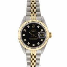 Thumbnail von Rolex Lady-Datejust 26 Steel/Gold Jubilee Black Diamond Dial