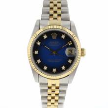 Thumbnail von Rolex Datejust 31 Steel/Gold Jubilee Blue Diamond Vignette Dial