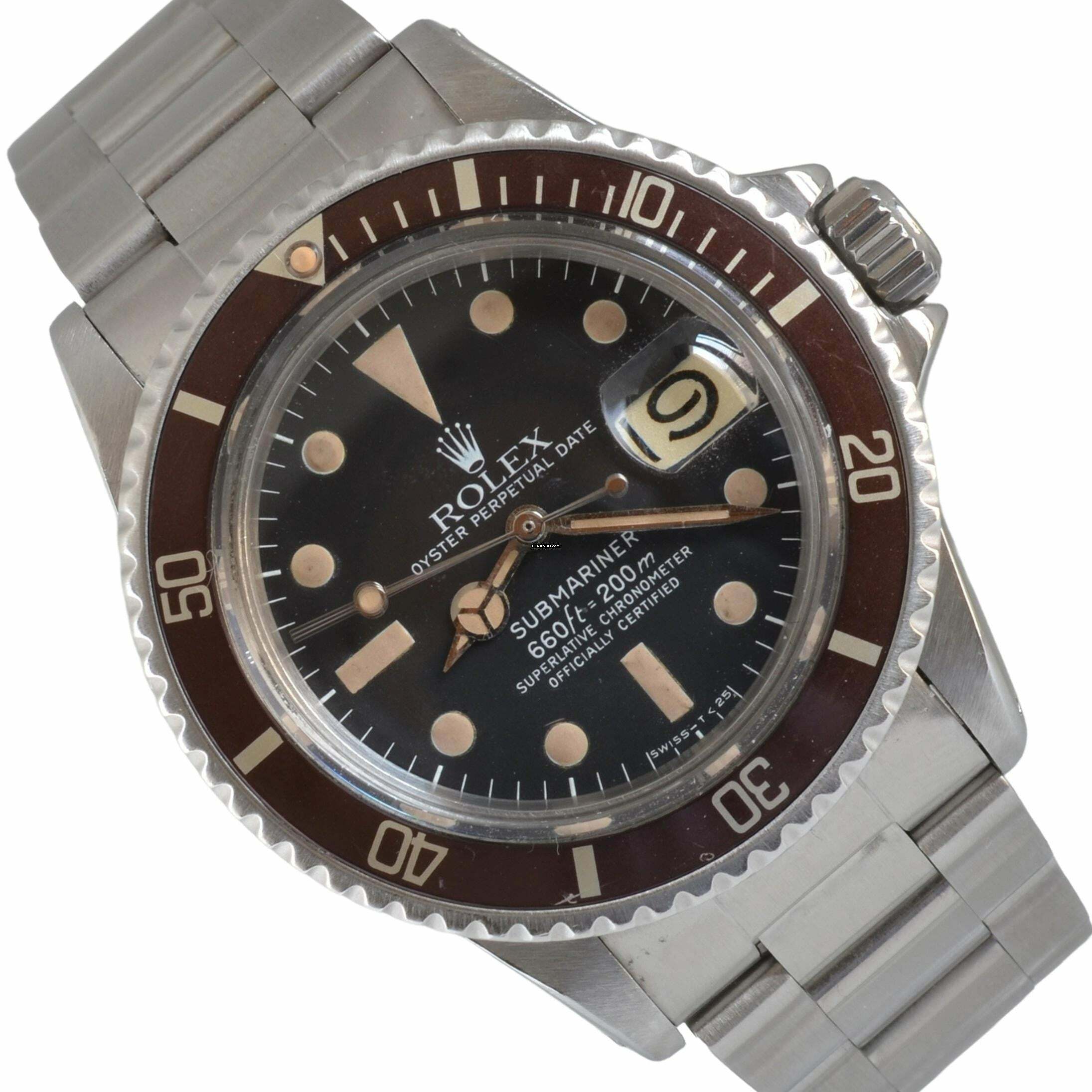  Rolex Submariner Date 1680 Date Maxi tritium dial 1977 