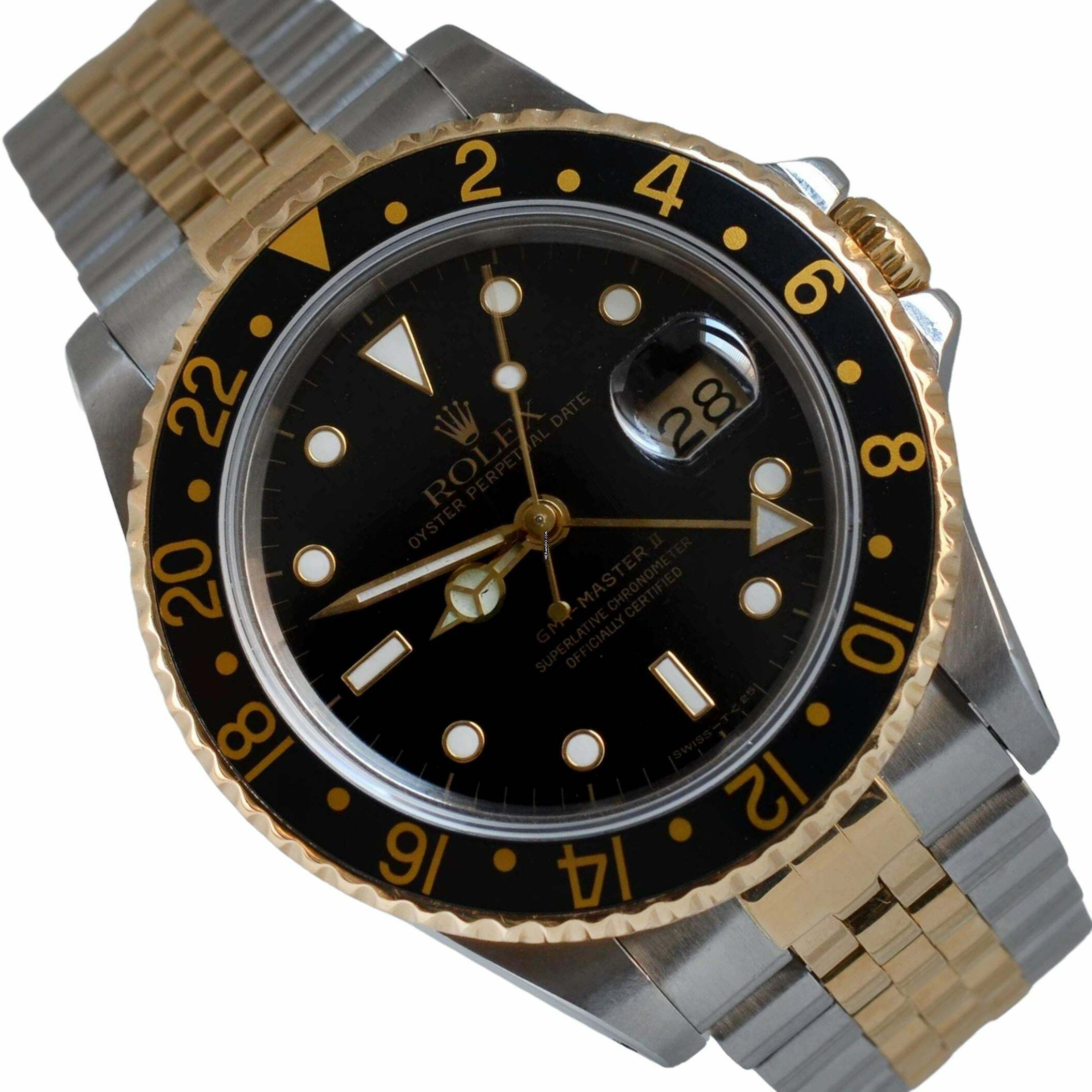 Rolex GMT-Master II 16713 black Tritium dial 1992 Full Set