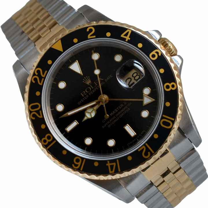  Rolex GMT-Master II 16713 black Tritium dial 1992 Full Set 