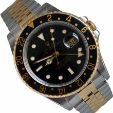 Thumbnail von Rolex GMT-Master II 16713 black Tritium dial 1992 Full Set