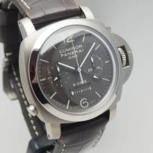 Thumbnail von Panerai Luminor 1950 8 Days Chrono Monopulsante GMT PAM00311 Box+Papiere