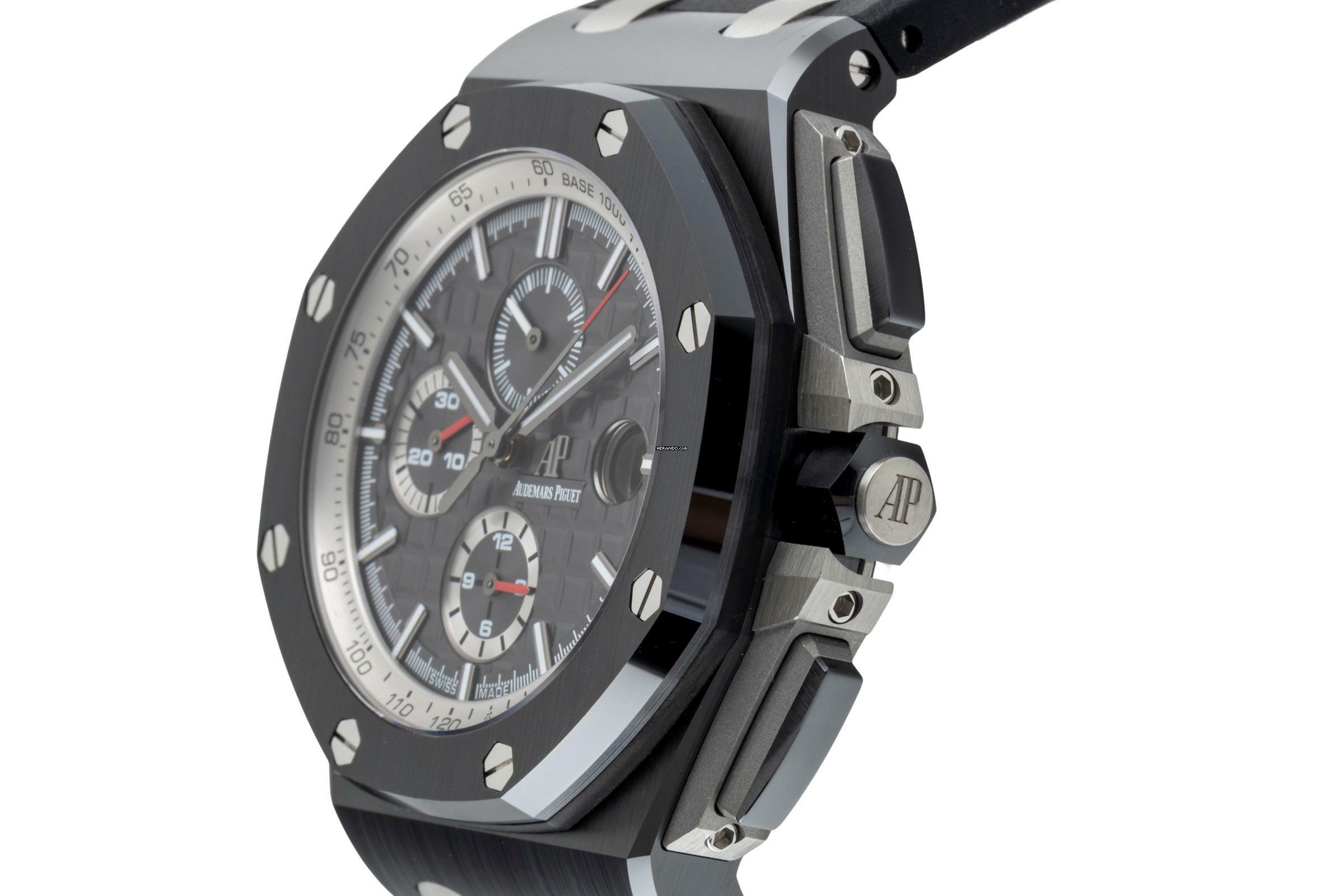 Thumbnail von Audemars Piguet Royal Oak Offshore Chronograph Keramik / Titan Automatik Ref. 26405CE.OOA002CA.01 B&P