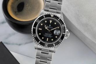 Thumbnail von Rolex Submariner Date 40 Stahl Automatik Herrenuhr Ref. 16610 B&P 1996