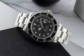 Thumbnail von Rolex Submariner Date 40 Stahl Automatik Herrenuhr Ref. 16610 B&P 1996